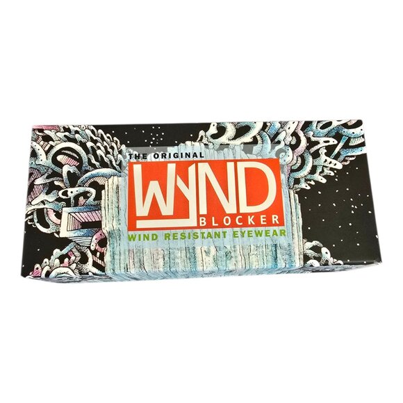 Wynd Blocker Wind Resistant Sunglasses Motorcycle Riding Black Cushion Wrap - Picture 12 of 14